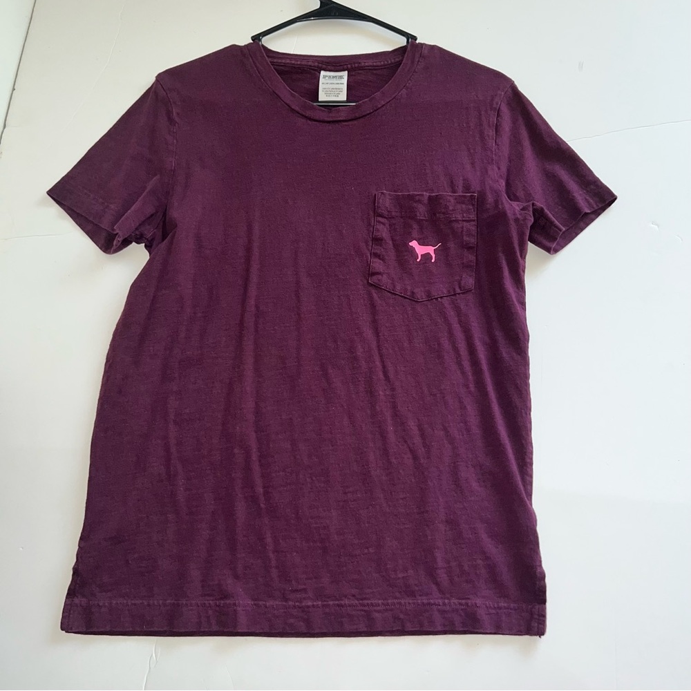 PINK Victoria's Secret Maroon Tee